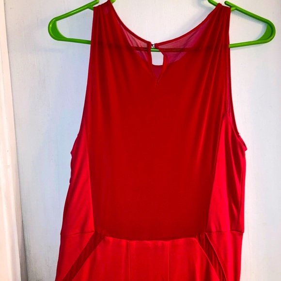 ABS size M red maxi event dress - Picture 2 of 4